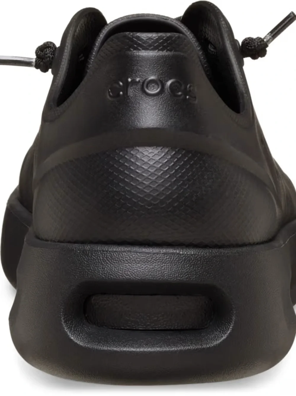 CROCS Men's Black Perforated Lace-Up Sneakers